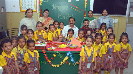 Tell the students how to make beautiful rakhis and recipes